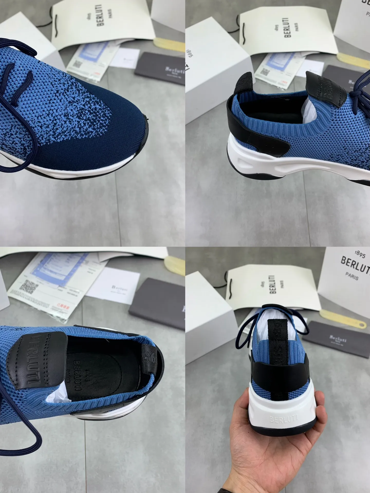 Factory price P680 💰Top purchasing quality💎💎Berlut* France's top men's shoes, the Berluti brand broke the rules in its debut and launched a new Edge shoe last. This model is hand-crafted with exquisite and fashionable fly-woven cowhide, a water-dyed cowhide lining, and an original color-blocked lightweight and wear-resistant rubber sole. This bold improvement of the iconic shoe last is of great significance to the creative work of its unique shape and edge width. On Alessandro shoes, this sharp-edged silhouette is made more see-through through Kris' bold and professional new Cloudy dyeing, making it classic and fashionable! Size: 39-45 (38 and 46 sizes can be customized)